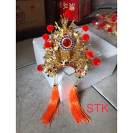Topi Mahkota Patung Dewa Kwan Kong / Siong Te Kong / Kwan Im / Hoktik