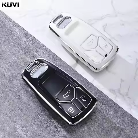 Fashion TPU Car Remote Key Case Cover Shell For Audi A4 B9 A5 A6 8S 8W Q5 Q7 4M S4 S5 S7 TT TTS TFSI