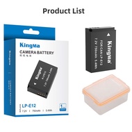 Pin máy ảnh Kingma Canon LP-E12 LPE12 lp e12 EOS M M50 M2 M10 M100 M200 100D Rebel SL1 sx70 CANON LP