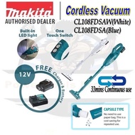 MAKITA CL108FDSAW WHITE 12V VACUUM CLEANER/ CORDLESS VACUUM CLEANER/ 1 YEAR WARRANTY