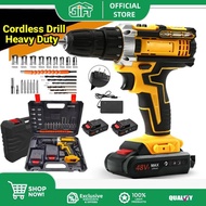 Drill Cordless Heavy Duty Screwdriver Impact Drill Driver Kit Hand Drill Cordless Drill Electric Ham