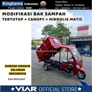 Motor Roda Tiga VIAR KARYA BAK SAMPAH HIDROLIK MATIC + CANOPY - PROMO - ORIGINAL