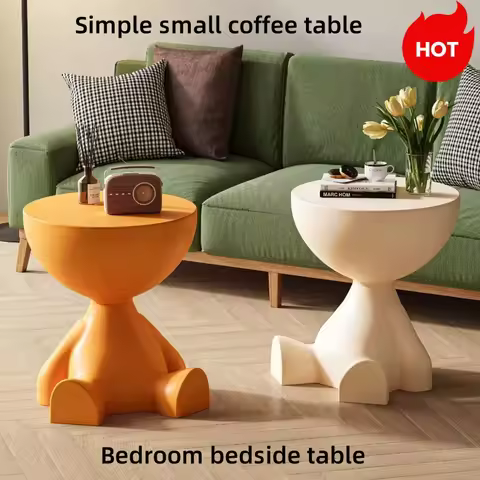 Modern minimalist bedroom bedside table minimalist small coffee table living room home creative edge