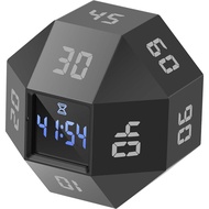Time Management Tool 12-Sided Mini Cube Timer Rechargeable Efficiency Aid Suitable for ADHD Manageme