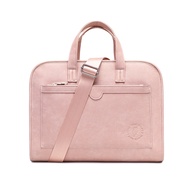 2021Fashion PU Leather women Laptop Bag Notebook Carrying Briefcase for Macbook Air 13.3 14 15.6 inch men Handbags shoulder Bag