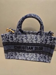 Dior mini tote bag denim牛仔布