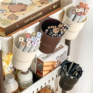 <UAMD> Plastic Hanging Pen Pencil Holder Portable Stationery Organizer Large Capacity Storage Box Mu