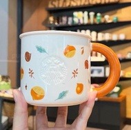 台灣星巴克2025中秋香栗甜馬克杯 松鼠喝水陶瓷保溫杯