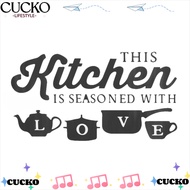 CUCKO Removable PVC Wall Sticker, PVC 11.81 x 20.47in Cartoon Wall Sticker, Daily Wall Ornament blac