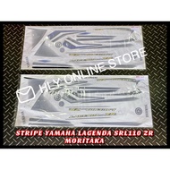 Stripe Sticker Cover Set Yamaha Lagenda 110 Lagenda110ZR SRL110 ZR SRL 110ZR ( 6 ) MORITAKA Body Cov