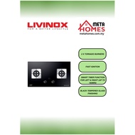 Livinox 2 x Tornado Burners Gas Hob LGH-588T 2B-BL
