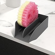 Smiley Face Sponge Holder for Scrub Daddy Kitchen Sink with Drain Spout, Sink Sponge Holder, Large S