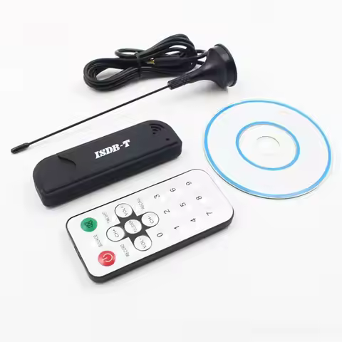 [VALUE PACK]USB 2.0 ISDB-T Receiver Digital FM Dongle ISDB-T Converter Dongle Stick Digital TV Tuner