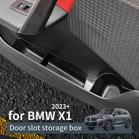 Smabee for 2023 BMW X1 IX1 Door Handle Storage Box 2024 X2 IX2 Front Door Holder Tray Car Side Organ