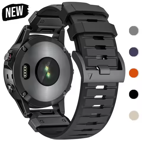 22mm 26mm Fluororubber Strap For Garmin Fenix 8 7X 7Pro Epix Pro Gen2 47mm 51mm QuickFit Garmin Feni