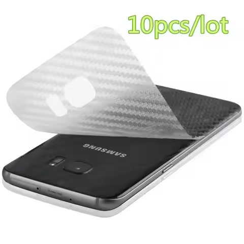 10PCS Back Carbon Fiber Film For Samsung Galaxy S22 S21 S23 S24 S25 S26 Protective Back Cover For Sa