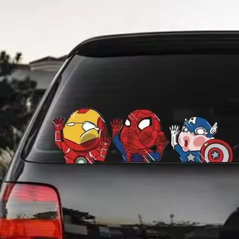 Car and motorcycle stickers, helmet stickers, Marvel Iron Man car stickers, car window stickers, Ave