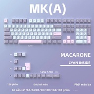 126 Phím Cherry Profile Keycaps PBT Cho Bàn Phím Cơ Tương Thích Với K86 K500 K617 GMK67 GMK87 RK MX