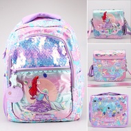 Direct Mail Ready Stock Australia smiggle Stationery Mermaid Girls Large Capacity Students Reduce Burden Backpack
