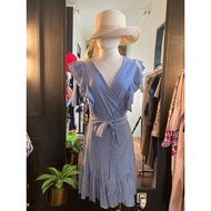 Dress Seed Linen StripedWanita Size S (NPS 50)