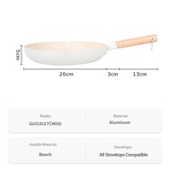 [Live] Simplus x Inssa Cooking ชุด 2 ชิ้น  หิมะสไตล์ครัวญี่ปุ่น  ขนาด 18 ซม.หรือ 20 ซม กระทะหิมะ non