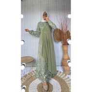 Kebaya Gamis Tille Tille Tulle Mix Tille Baby Doll KM/Kebaya Gamis Dress Muslim/Gamis Modern/Bridesmaid/Kebaya Graduation/Gamis Kebaya Tille Modern