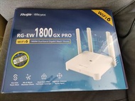 全新 Ruijie| Reyee  - Wifi 6 AX1800 千兆雙頻 路由器 RG-EW1800GX Pro -香港行貨