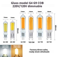 [110V/220V Optional] Pin G4 G9 3W/5W/7W Glass COB LED Bulb