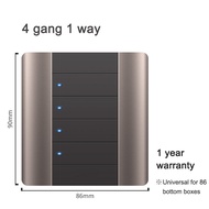 FLKL modern lighting wall switch plug socket 3 pin plug socket wall light switch universal socket