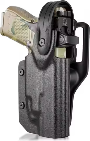 Only For Glock 17/19/19X/44/45 Gen 3 4 5 & G23/32 Gen 3-4,With TLR-7 / TLR-7A,OWB Holster,Mounting S