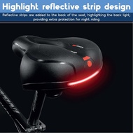 Folding Bicycle Seat Bike Saddle Accessories Soft Padded Cushion Dual Shock Absorbing Seat For MTB