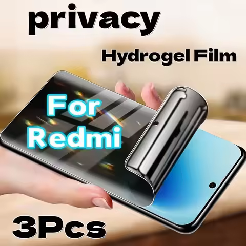 3Pcs Privacy Hydrogel Screen Protector For Redmi 8 8A 7A 6A K30 Note 8 8T 7 6 Pro Protective Film Wi