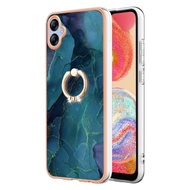 Ready to ship Electroplating Marble Dual-side IMD Phone Case with Ring For Samsung Galaxy A04e/Samsu