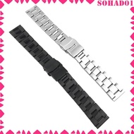 [Sohad] Stainless Steel Replacement Metal Watch Strap for Watches and Smart