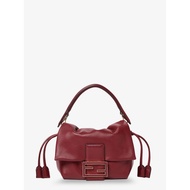 [Pre-order] Fendi Mamma Baguette Small leather crossbody bag - Rso Scuro
