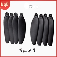 KQ0 64มม./70มม. ใบพัดพับได้ สีดำสีดำ สากลสากลสากล ใบพัดสำรองของคอปเตอร์สี่ใบพัด พลาสติกทำจากพลาสติก