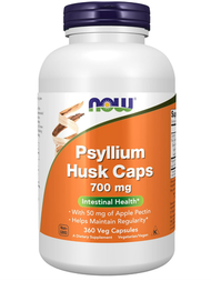 NOW Foods - 洋車前子殼膠囊700毫克 +蘋果果膠360粒 - 平行進口 -EXP: 2027.10