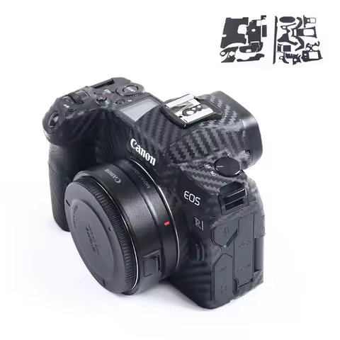 Anti-Scratch Camera Body Carbon Fiber Film for Canon EOS R5 R6 RP R7 R8 R10 R6II RF24-70 F2.8 LENS D