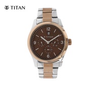 Titan Brown Dial Analog Mens Watch 9493KM01