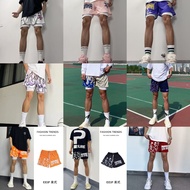 American Shorts Loose Basketball Training Pants [M-3XL] Quarter Summer Boys Sports 4 Points Men Wome