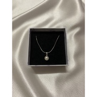 Handmade Natural Freshwater Genuine Borneo Pearl Sterling Silver 925 Necklace