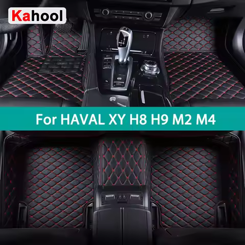 KAHOOL Custom Car Floor Mats For HAVAL XY H8 H9 M2 M4 Auto Carpets Foot Coche Accessorie
