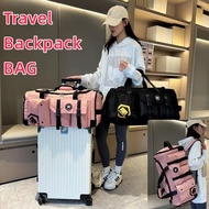 70L Ready Stock 3 Ways Carry Duffel Bag Backpack Water Resistant Wet Pocket Shoes Compartment Travel