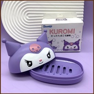 SQ2 Sanrio Kuromi Kitty Cartoon Soap Box Melody Home Bathroom Soap Dish QS2