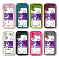 Cartoon Cute Plane Ticket Kuromi Phone Casing For Samsung Galaxy A02 A02S A03S A03 Core A04 A05 A05S