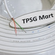 2-tim telephone cable (2 lines / 2C / RJ11) / SOLD BY METER