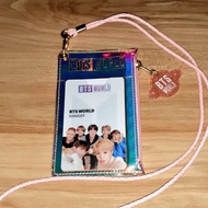(sharing Goods) Bts World Album Limited Edition Photocard &amp; Manager Id Case