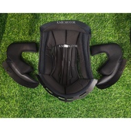 GRACSHAW G535/G555 DOUBLE VISOR GEOMAX & GENNEX PADDING SET/SPONGE 3 PCS INNER PADDING + CHEEK PADDI