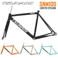 TSUNAMI SNM100 Bicycle Frame 49cm 52cm 55cm 58cm Aluminum Racetrack Frame Multi-Color Options Fixed Gear Carrier Road Bike Frame