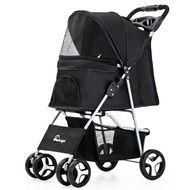 【Doogo】Pet foldable travel stroller for dog and cat AvZg pet stroller pet stroller for dogs